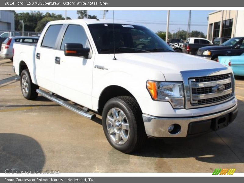 Oxford White / Steel Grey 2014 Ford F150 XL SuperCrew
