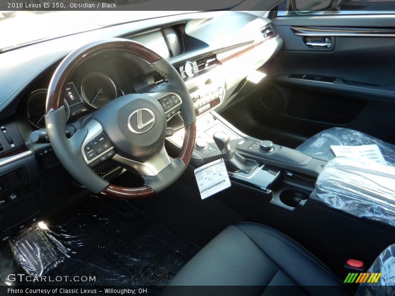 Obsidian / Black 2018 Lexus ES 350