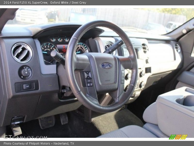 Oxford White / Steel Grey 2014 Ford F150 XL SuperCrew