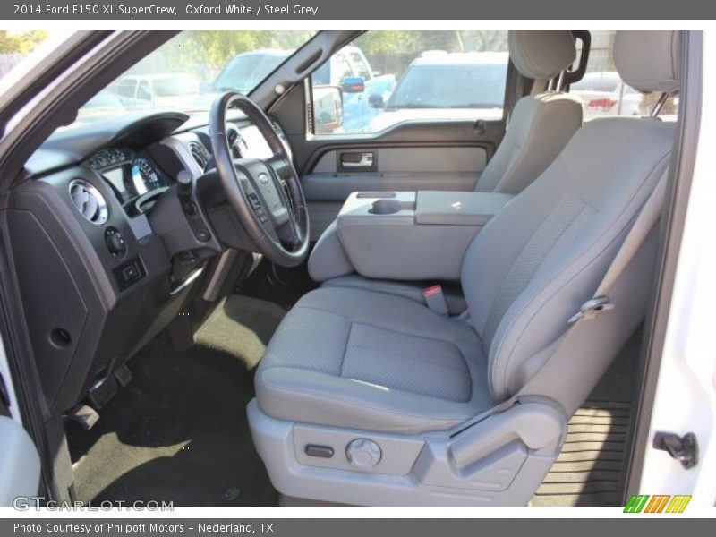 Oxford White / Steel Grey 2014 Ford F150 XL SuperCrew