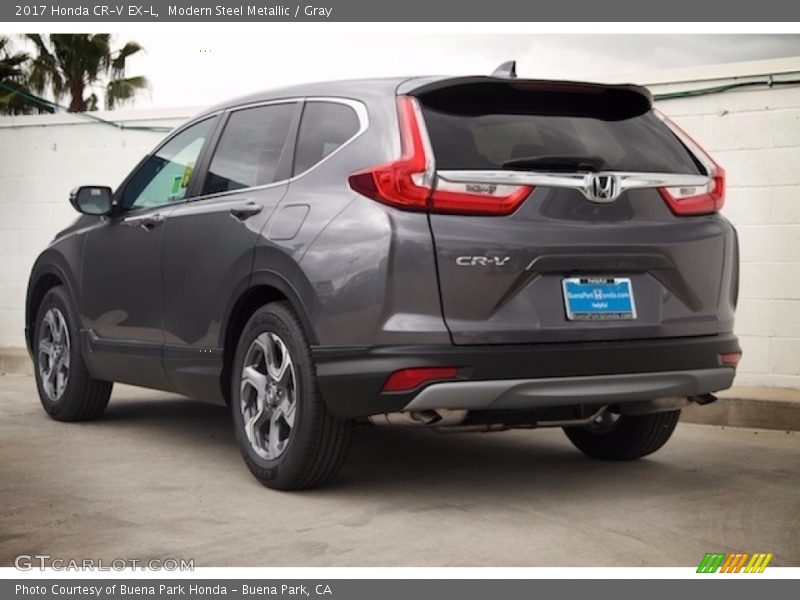 Modern Steel Metallic / Gray 2017 Honda CR-V EX-L