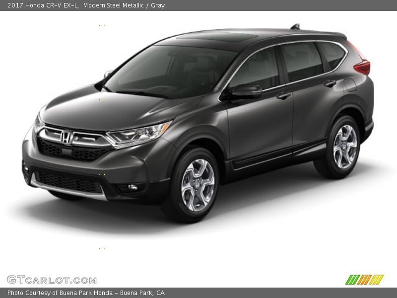 Modern Steel Metallic / Gray 2017 Honda CR-V EX-L