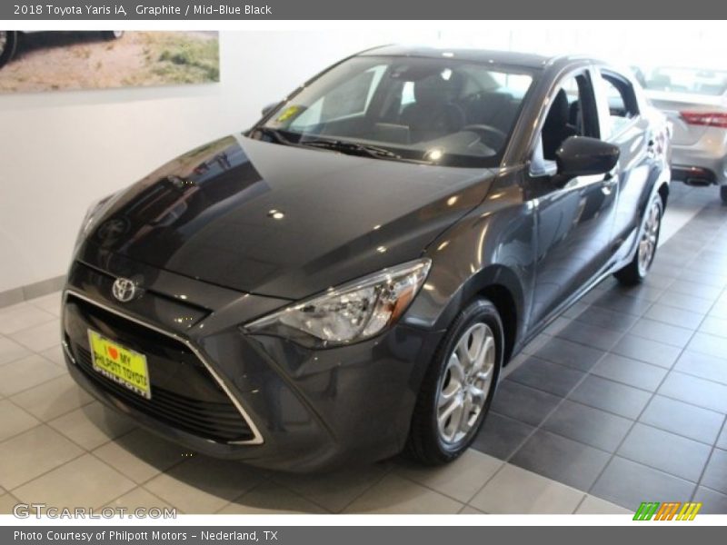 Graphite / Mid-Blue Black 2018 Toyota Yaris iA