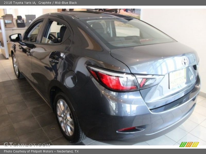 Graphite / Mid-Blue Black 2018 Toyota Yaris iA