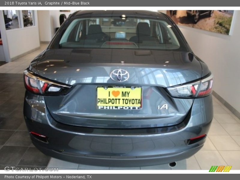 Graphite / Mid-Blue Black 2018 Toyota Yaris iA