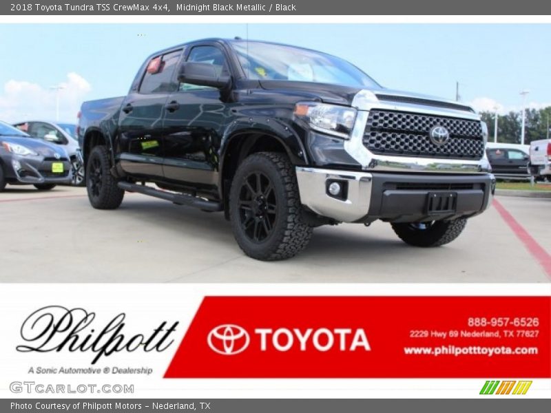 Midnight Black Metallic / Black 2018 Toyota Tundra TSS CrewMax 4x4