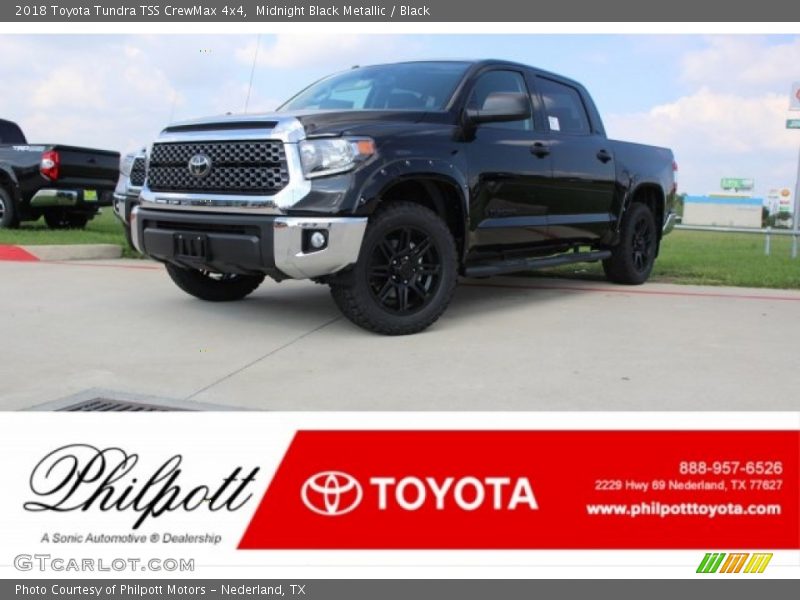 Midnight Black Metallic / Black 2018 Toyota Tundra TSS CrewMax 4x4
