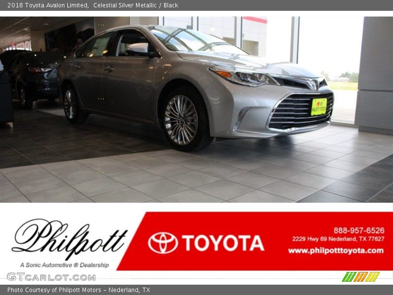 Celestial Silver Metallic / Black 2018 Toyota Avalon Limited