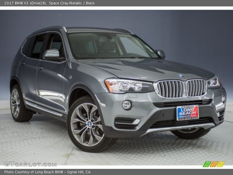 Space Gray Metallic / Black 2017 BMW X3 sDrive28i