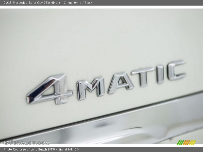 Cirrus White / Black 2015 Mercedes-Benz GLA 250 4Matic