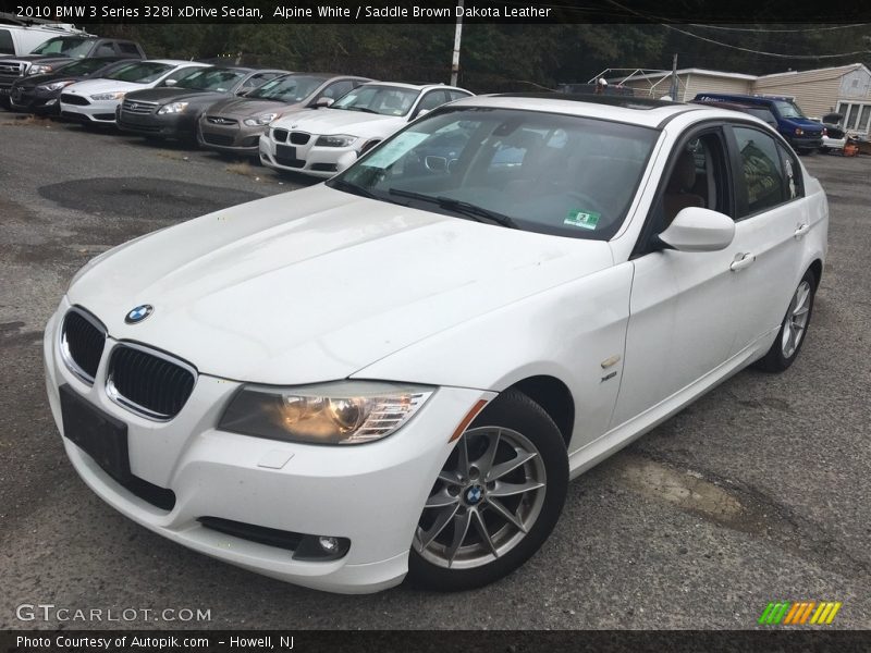 Alpine White / Saddle Brown Dakota Leather 2010 BMW 3 Series 328i xDrive Sedan