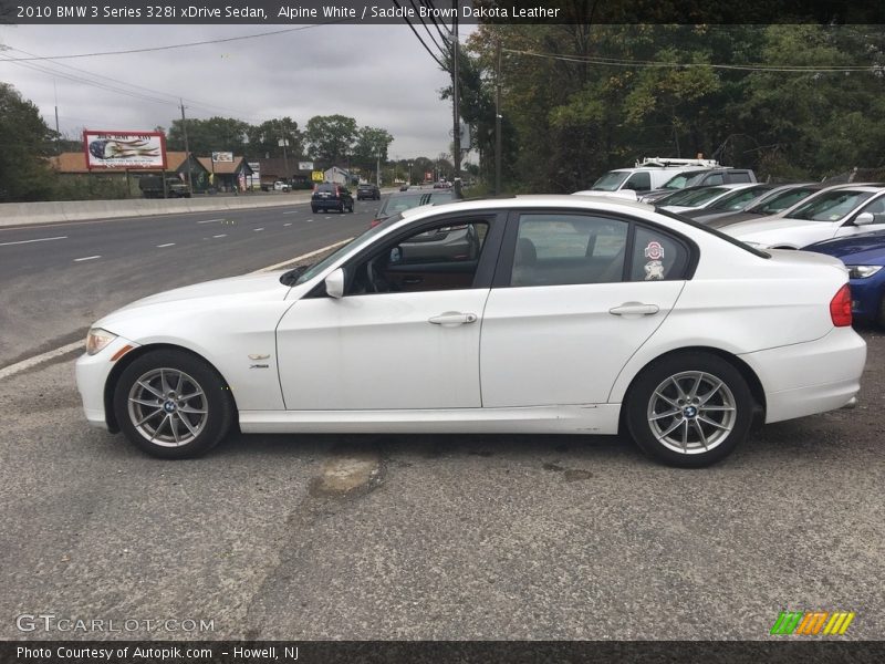 Alpine White / Saddle Brown Dakota Leather 2010 BMW 3 Series 328i xDrive Sedan