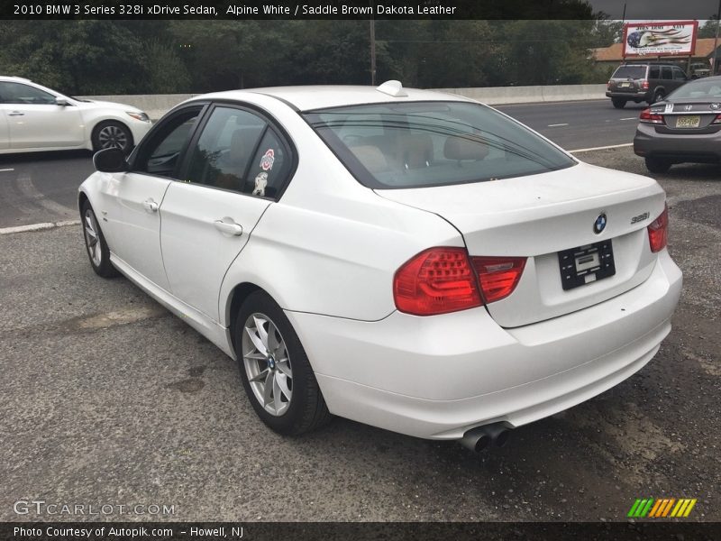 Alpine White / Saddle Brown Dakota Leather 2010 BMW 3 Series 328i xDrive Sedan