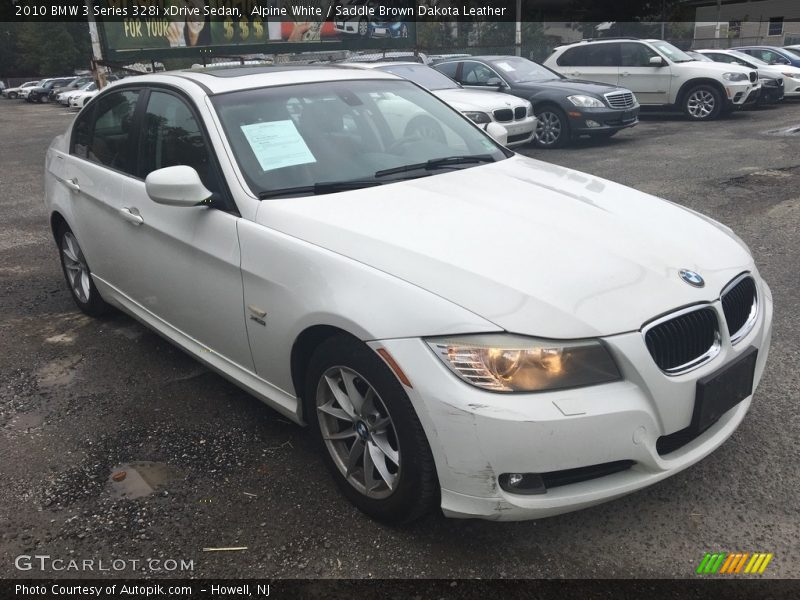 Alpine White / Saddle Brown Dakota Leather 2010 BMW 3 Series 328i xDrive Sedan