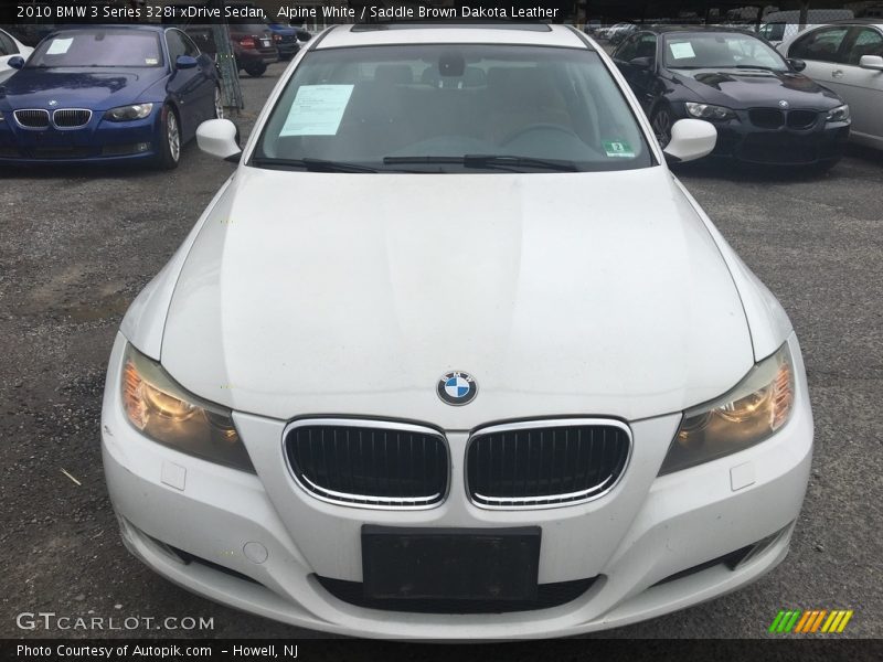 Alpine White / Saddle Brown Dakota Leather 2010 BMW 3 Series 328i xDrive Sedan
