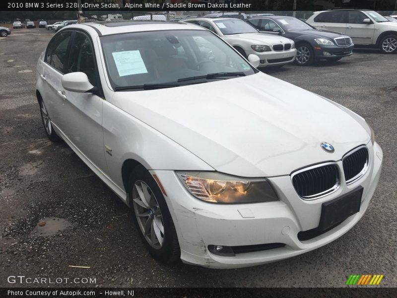 Alpine White / Saddle Brown Dakota Leather 2010 BMW 3 Series 328i xDrive Sedan