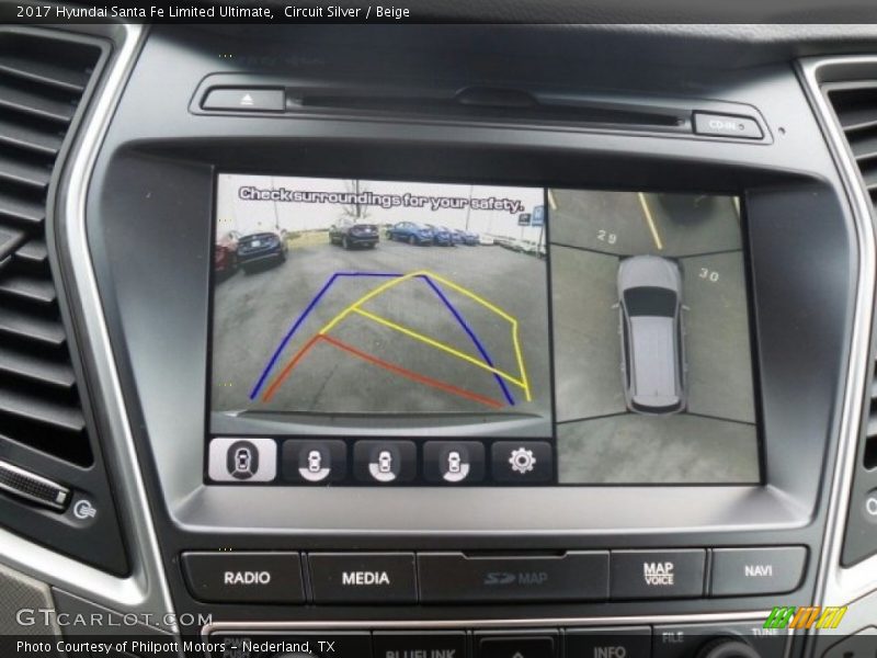 Circuit Silver / Beige 2017 Hyundai Santa Fe Limited Ultimate