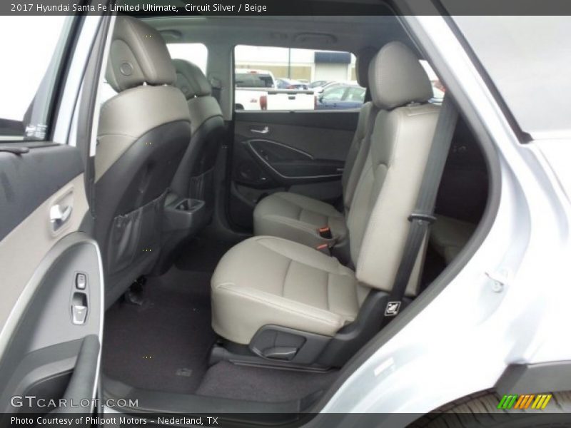 Circuit Silver / Beige 2017 Hyundai Santa Fe Limited Ultimate