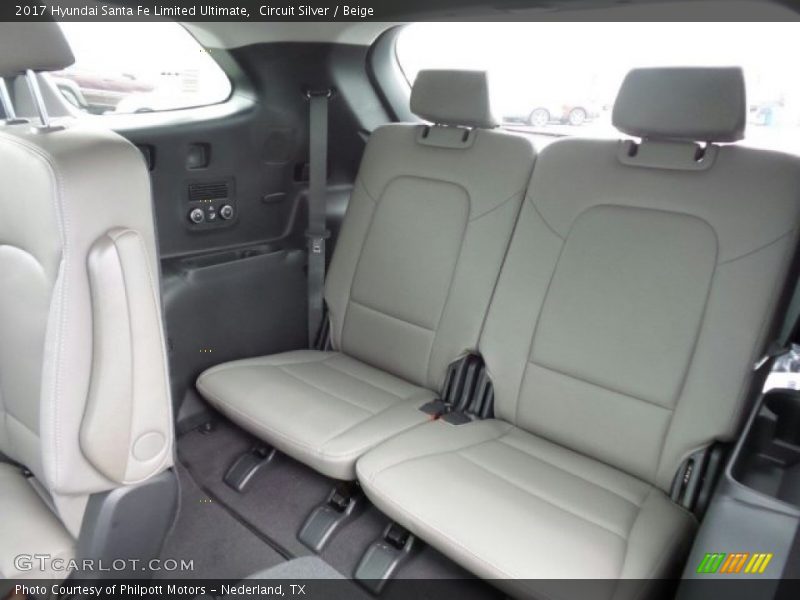 Circuit Silver / Beige 2017 Hyundai Santa Fe Limited Ultimate