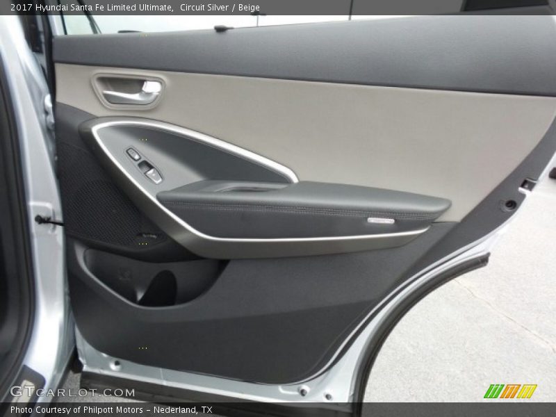 Circuit Silver / Beige 2017 Hyundai Santa Fe Limited Ultimate