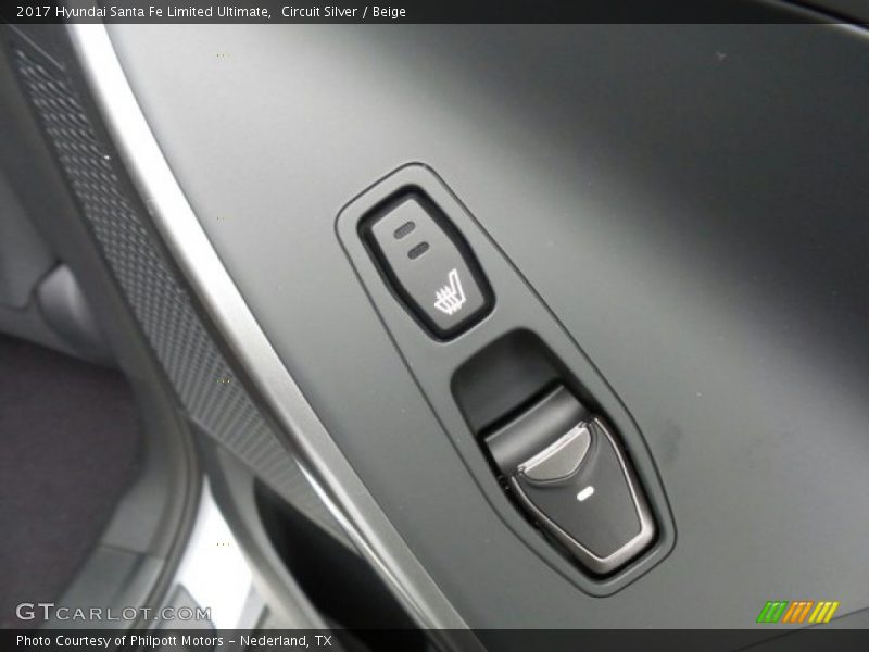 Circuit Silver / Beige 2017 Hyundai Santa Fe Limited Ultimate
