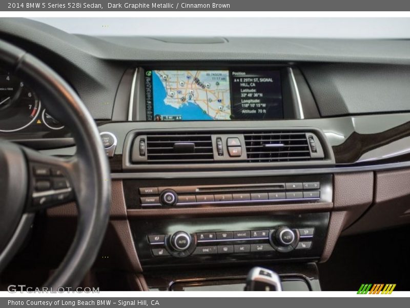 Dark Graphite Metallic / Cinnamon Brown 2014 BMW 5 Series 528i Sedan