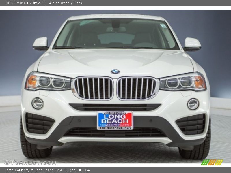Alpine White / Black 2015 BMW X4 xDrive28i