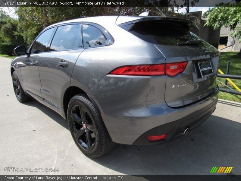 Ammonite Grey / Jet w/Red 2017 Jaguar F-PACE 35t AWD R-Sport