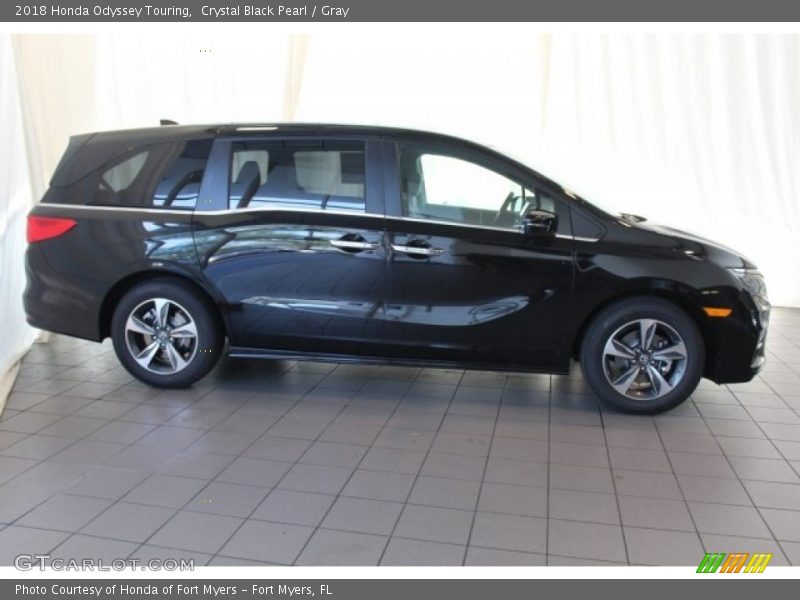 Crystal Black Pearl / Gray 2018 Honda Odyssey Touring