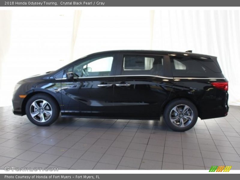 Crystal Black Pearl / Gray 2018 Honda Odyssey Touring