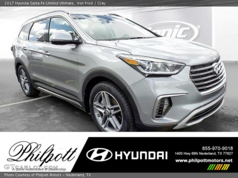 Iron Frost / Gray 2017 Hyundai Santa Fe Limited Ultimate