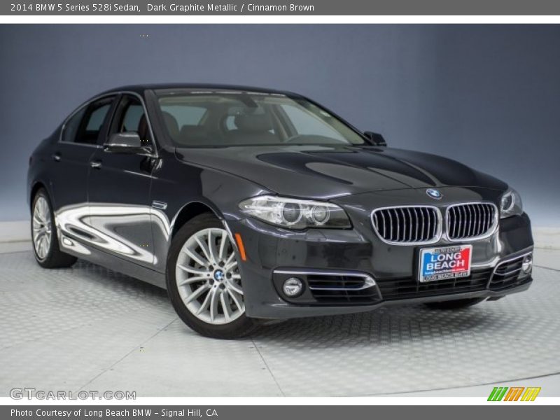 Dark Graphite Metallic / Cinnamon Brown 2014 BMW 5 Series 528i Sedan