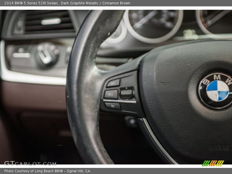Dark Graphite Metallic / Cinnamon Brown 2014 BMW 5 Series 528i Sedan