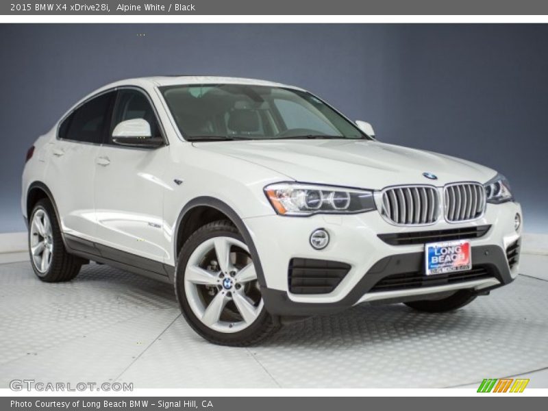 Alpine White / Black 2015 BMW X4 xDrive28i