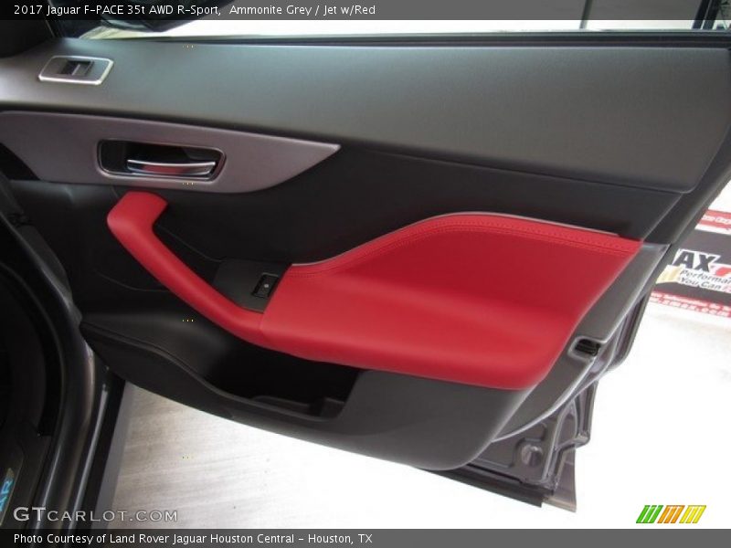 Ammonite Grey / Jet w/Red 2017 Jaguar F-PACE 35t AWD R-Sport