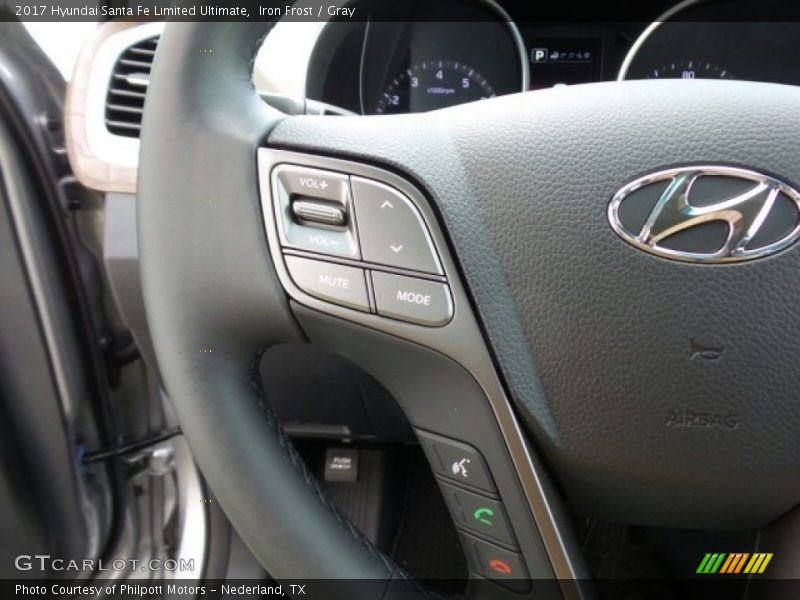 Iron Frost / Gray 2017 Hyundai Santa Fe Limited Ultimate