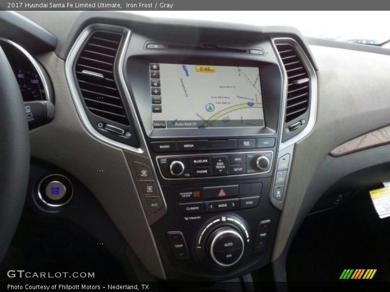 Iron Frost / Gray 2017 Hyundai Santa Fe Limited Ultimate