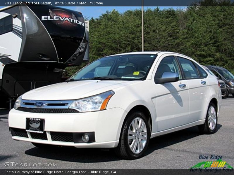 White Suede / Medium Stone 2010 Ford Focus SEL Sedan