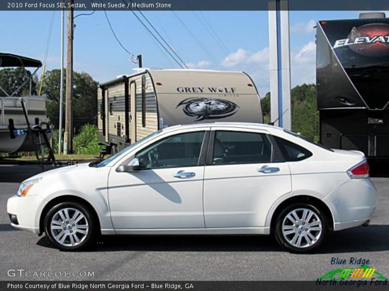 White Suede / Medium Stone 2010 Ford Focus SEL Sedan