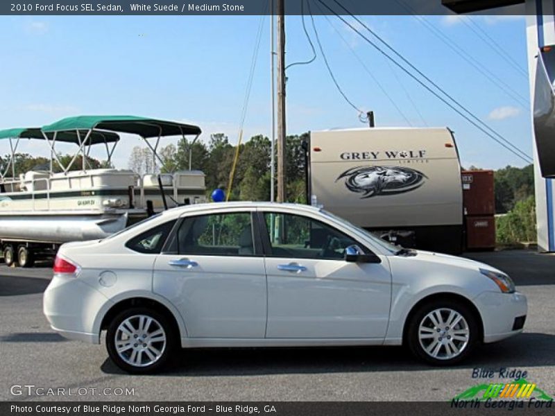 White Suede / Medium Stone 2010 Ford Focus SEL Sedan