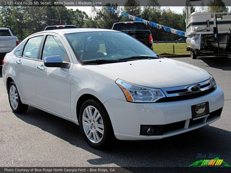 White Suede / Medium Stone 2010 Ford Focus SEL Sedan