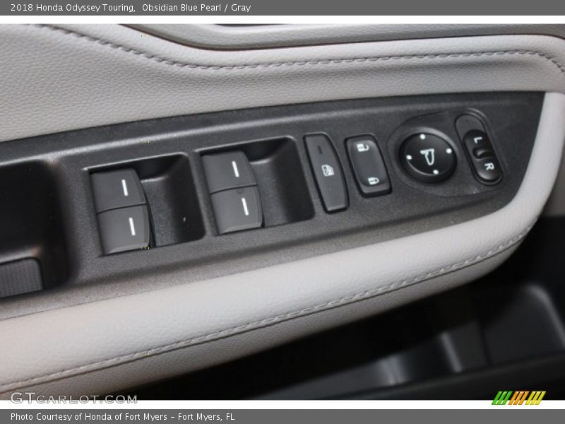 Obsidian Blue Pearl / Gray 2018 Honda Odyssey Touring
