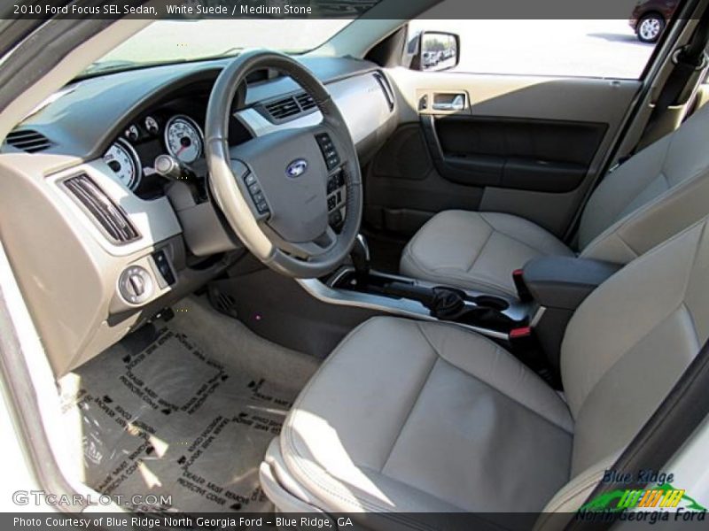 White Suede / Medium Stone 2010 Ford Focus SEL Sedan