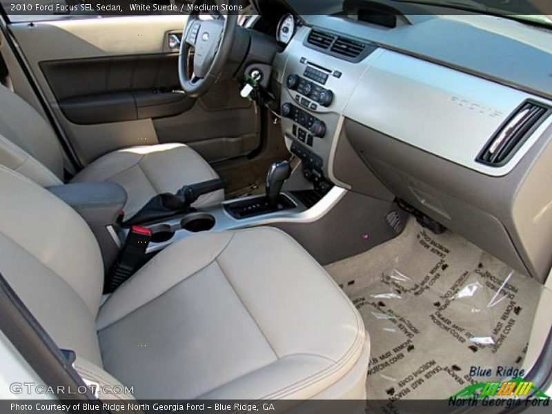 White Suede / Medium Stone 2010 Ford Focus SEL Sedan