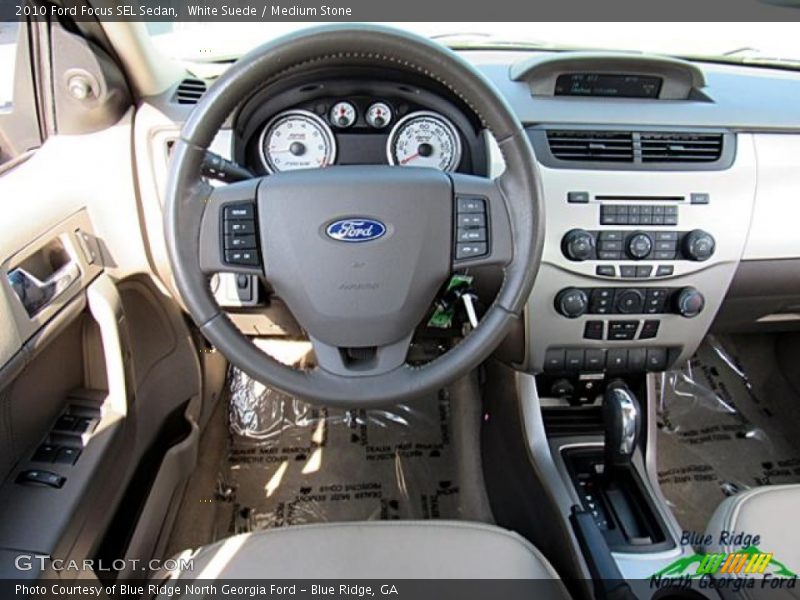 White Suede / Medium Stone 2010 Ford Focus SEL Sedan