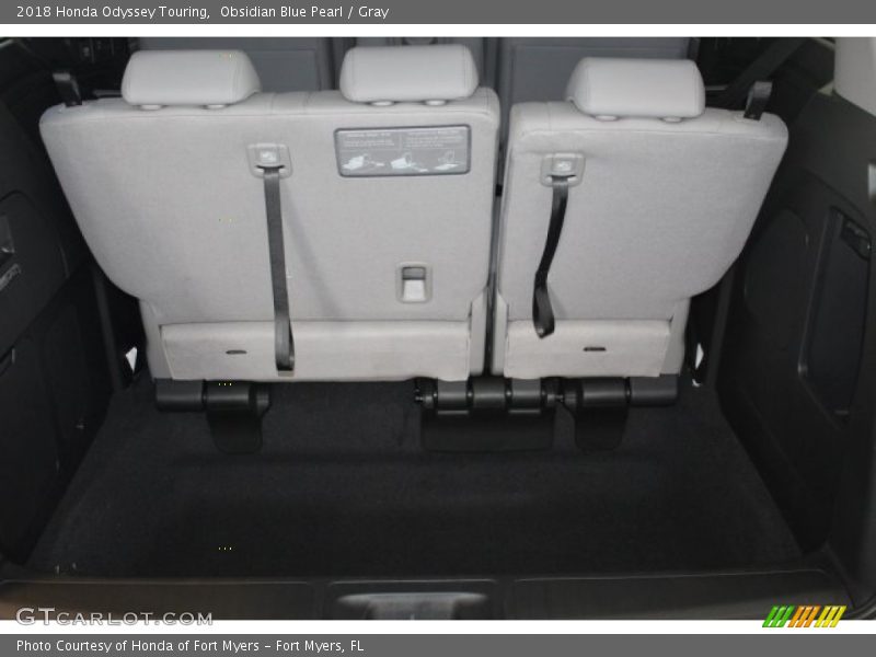 Obsidian Blue Pearl / Gray 2018 Honda Odyssey Touring