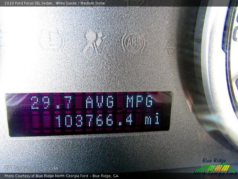 White Suede / Medium Stone 2010 Ford Focus SEL Sedan