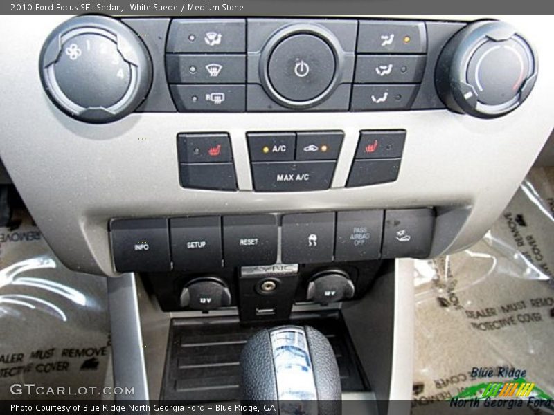 White Suede / Medium Stone 2010 Ford Focus SEL Sedan