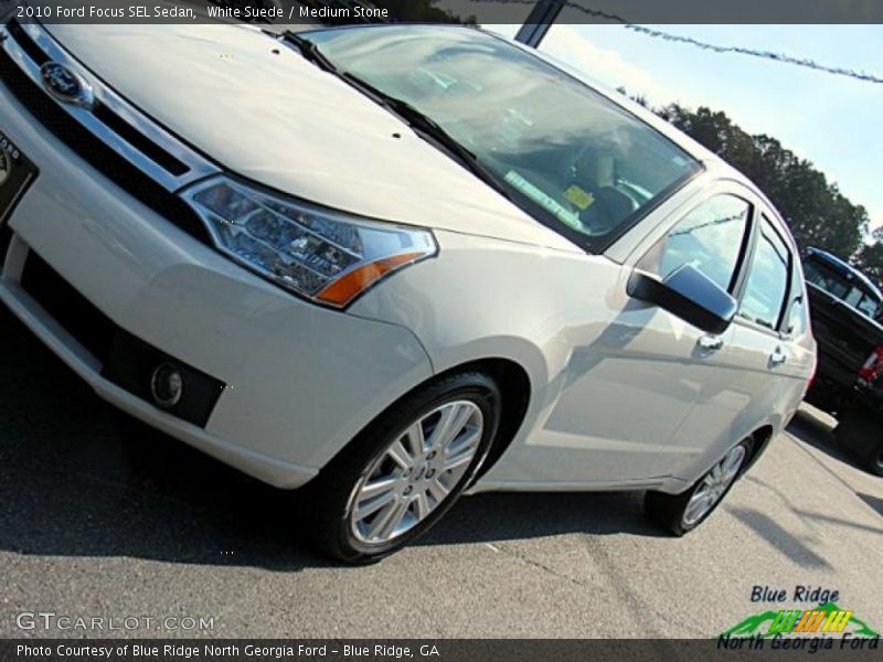 White Suede / Medium Stone 2010 Ford Focus SEL Sedan