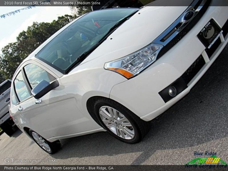 White Suede / Medium Stone 2010 Ford Focus SEL Sedan